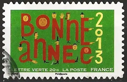 Frankreich (France) 2012 – Mi 5475 - YT Ad 772 - Beste Wünsche ( Meilleurs voeux - Best wishes )