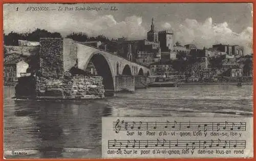 [Ansichtskarte] France - Vaucluse ( 84 ) Avignon : Pont Saint-Bénézet /
Frankreich : Brücke. 