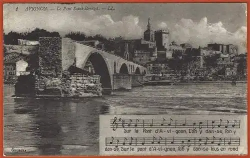 [Ansichtskarte] Frankreich (France) Vaucluse - Avignon : Die Brücke Saint-Bénézet
Pont / Bridge. 