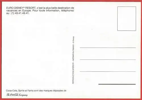 [Ansichtskarte] Frankreich (France) Disneyland. 