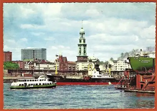 [Ansichtskarte] Deutschland - Hamburg : Der Hafen /
Allemagne - Hamburg : Le port /
Germany - Hamburg : The harbor. 