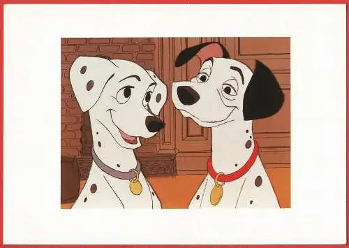 [Ansichtskarte] Cartoon - Walt Disney : Die 101 Dalmatiens. 
