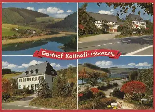 [Ansichtskarte] Deutschland - Meschede : Immenhausen am Hennesee, Hôtel Gasthof Kotthoff /
Allemagne /
Germany. 