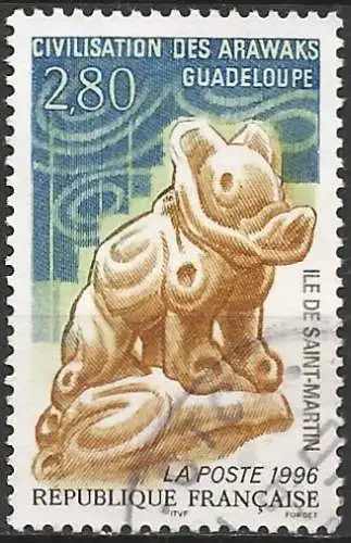 Frankreich (France) 1996 - Mi 3129 - YT 2988 - Art des Arawaks : Hund ( Chien - Dog )