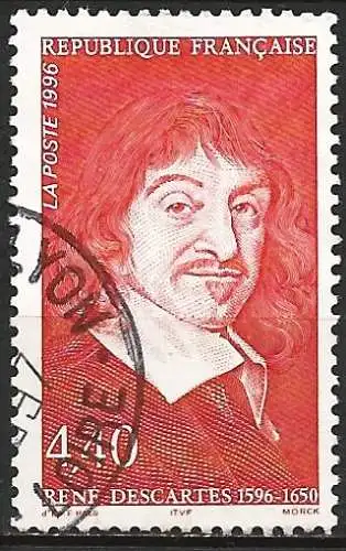 Frankreich (France) 1996 - Mi 3139 - YT 2995 - René Descartes ( Ecrivain - Writer )