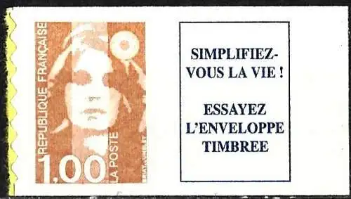 Frankreich (France) 1996 - Mi xxx - YT 3009a - Marianne Briat - MNH** ( YT 3009 + Label )