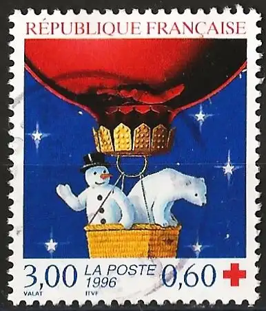 Frankreich (France) 1996 - Mi 3180A - YT 3039 - Für das Rote Kreuz ( Pour la Croix-Rouge - Red Cross ) 12½ x 13