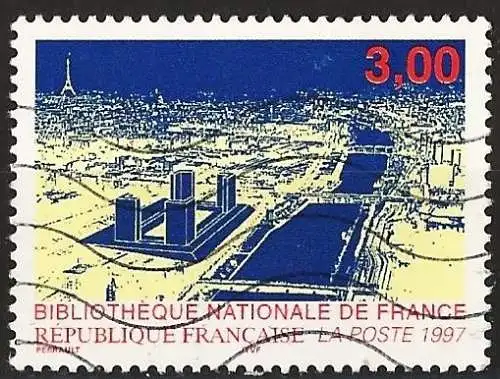 Frankreich (France) 1996 - Mi 3184 - YT 3041 - Nationalbibliothek von Frankreich ( Bibliothèque de France - Library )