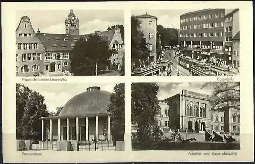 [Ansichtskarte] Deutschland DDR - Jena : Verschiedene Ansichten, Universität, Planetarium... 