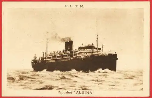 [Ansichtskarte] Passagierschiff " Alsina " Cie S.G.T.M. / Paquebot / Ocean liner. 