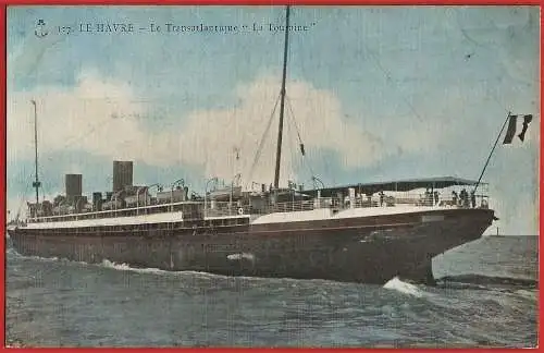[Ansichtskarte] Passagierschiff " Touraine " / Paquebot / Ocean liner. 
