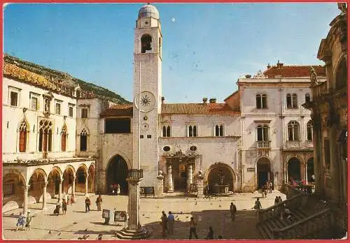[Ansichtskarte] Kroatien (Croatie) Dubrovnik : Stadtclockenturm /
Tour de l'Horloge /
City bell-tower. 