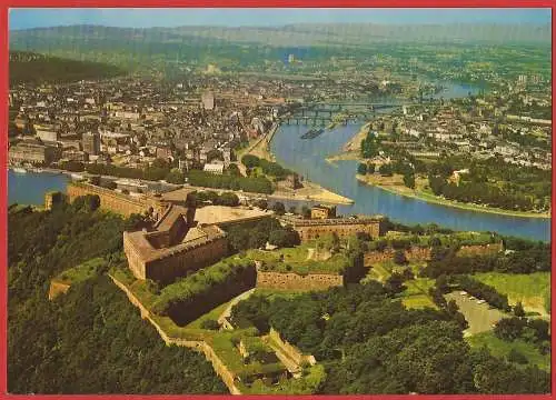 [Ansichtskarte] Deutschland : Koblenz - Festung Ehrenbreitstein und Deutsches Eck. 