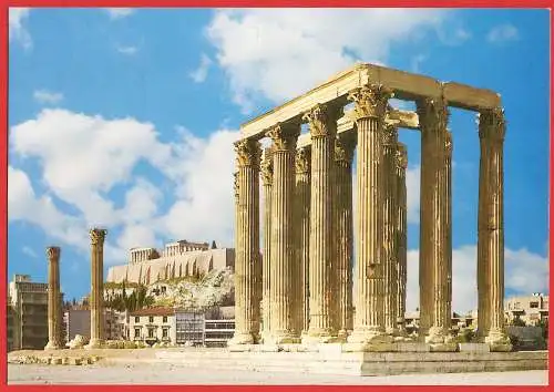 [Ansichtskarte] Griechenland : Athen : Akropolis, Der Tempell des Zeus /
Grèce : Athènes : Acropole /
Athens :The Acropolis. 