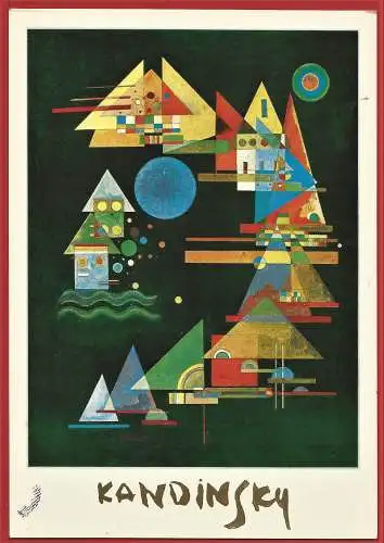 [Ansichtskarte] Gemälde von Vassily Kandinsky " Spitzen im Bogen " /
Peinture / Painting. 