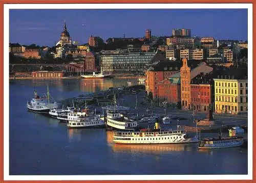 [Ansichtskarte] Schweden - Stockholm : Der Hafen /
Suède : Le port /
Sweden : Harbor. 