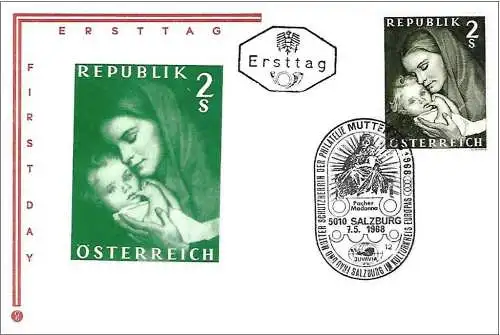 Österreich (Autriche) 1968 - Mi 1260 - YT 1092 - Tag der Mütter - FDC