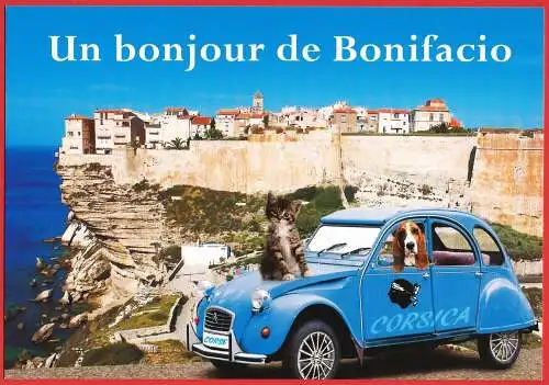 [Ansichtskarte] Auto Citroën 2 CV - devant les falaises de Bonifacio en Corse /
Citroën 2 CV Auto - Vor den Klippen von Bonifacio auf Korsika /
Citroën 2 CV car (in front of the cliffs of Bonifacio in Corsica). 