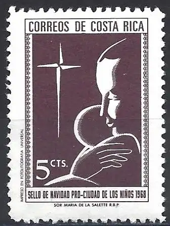 Costa Rica 1950 - Mi Z 43 - YT 286 - Weihnachten