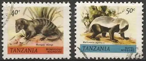 Tansania 1980 - Mi 163/64 - YT 165/66 - Tierwelt
