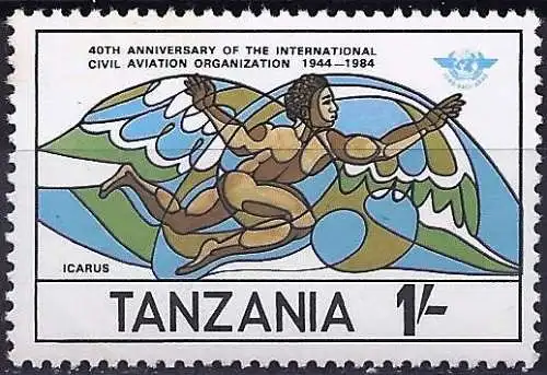 Tansania 1984 - Mi 246 - YT 247 - Gott Ikarus - MNH 