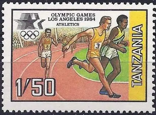 Tansania 1984 - Mi 243 - YT 240 - Olympische Spiele in Los Angeles - MNH 
