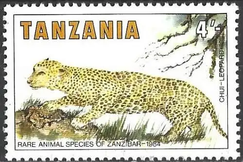 Tansania 1985 - Mi 259 - YT 256 - Tierwelt: Leopard - MNH 