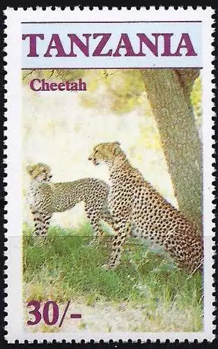 Tansania 1986 - Mi 331 - YT 288 - Tierwelt : Gepard - MNH 