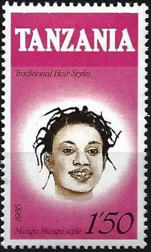 Tansania 1987 - Mi 386 - YT 313 - Traditionelle Frisur - MNH 