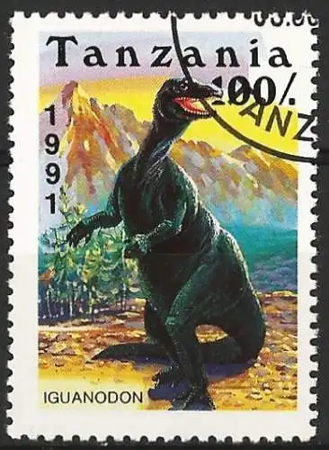 Tansania 1991 - Mi 859 - YT 719 - Dinosaurier 