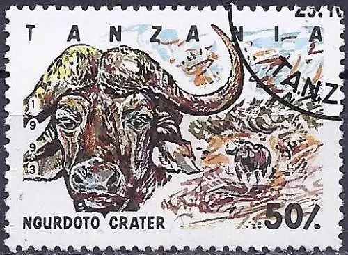Tansania 1993 - Mi 1608 - YT 1443 - Büffel ( Buffle / Buffalo )