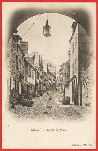 [Ansichtskarte] Frankreich (France) Côtes d'Armor : Dinan, Rue du Jersual. 