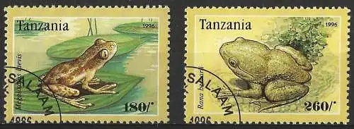 Tansania 1996 - Mi 2266 & 69 - YT 1957 & 60 - Frosch ( Grenouille - Frog )