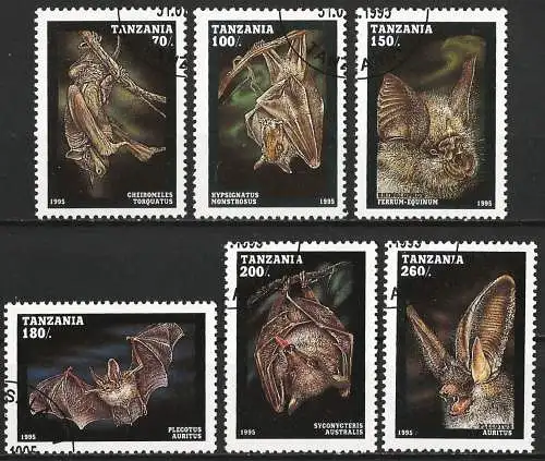 Tansania 1995 - Mi 2086/91 - YT 1845/50 - Fledermaus ( Chauve-souris - Bat )