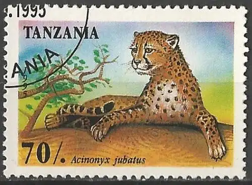 Tansania 1995 - Mi 2210 - YT 1426 - Leopard ( Cheetah )