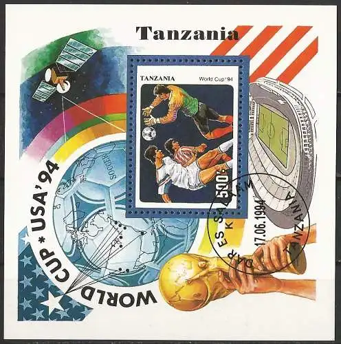 Tansania 1994 - Mi B 249 - YT BF 250A - Fußballweltmeisterschaft in den USA ( Coupe du Monde de Football )