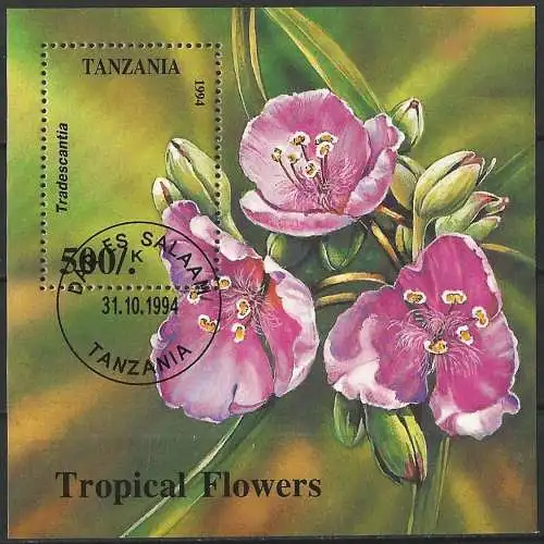 Tansania 1994 - Mi B 263 - YT BF 250 - Tropische Blume ( Fleur tropicale - Tropical flower )