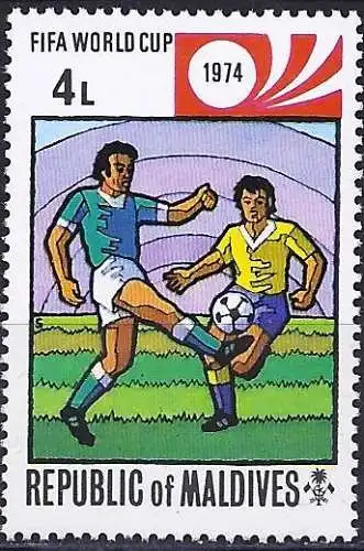 Malediven 1974 - Mi 524 - YT 499 - Fußball-WM in München ( Coupe du Monde de Football ) MNH