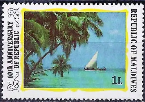Malediven 1978 - Mi 795 - YT 733 - Landschaft ( Paysage - Landscape ) MNH