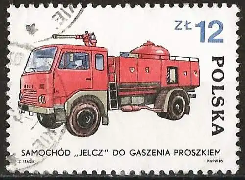Polen 1985 - Mi 2963 - YT 2775 - Feuerwehrauto ( fire truck )