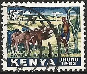 Kenia 1963 - Mi 1 - YT 1 - Rinderzucht ( Elevage - Cattle Breeding  )