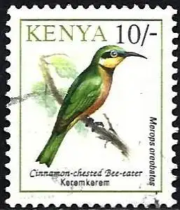 Kenia 1993 - Mi 580 - YT 566 - Vogel : Bienenfresser ( Oiseau : guêpier - Bird : Bee Eater )