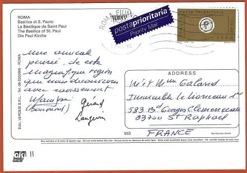 [Ansichtskarte] Italien - Rom : Die Paul Kirsche /
Italie - Rome : Basilique Saint Paul /. 