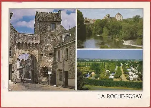 [Ansichtskarte] Frankreich (France) Vienne - La Roche-Posay : Porte de la ville, et la Vienne. 