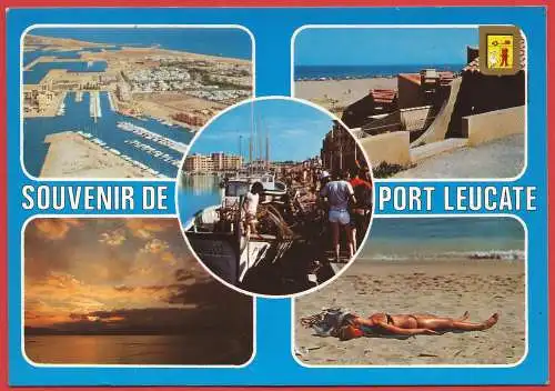 [Ansichtskarte] Frankreich (France) Aude : Souvenir de Port-Leucate 
Memory of.../ Erinnerung an... 