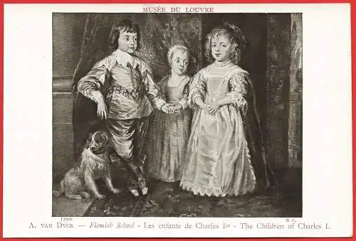[Ansichtskarte] Gemälde von Antoine Van Dyck : Kinder von Karl I  - Louvre-Museum /
Peinture de  : Enfants de Charles 1er /
Painting : Children of Charles I. 