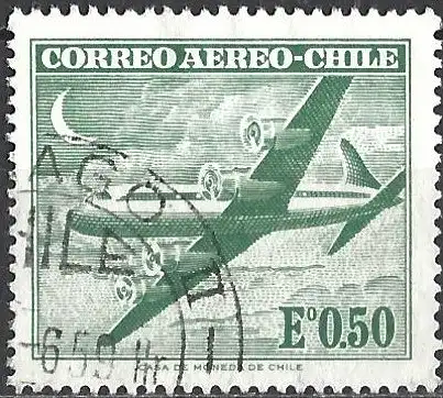 Chile 1962 - Mi 595 - YT Pa 209 - Flugzeug Douglas DC6