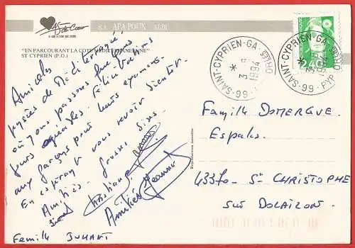 [Ansichtskarte] Frankreich (France) Pyrénées Atlantiques - Saint-Cyprien-Plage : Vue aérienne /
Aerial view /
Luftaufnahme. 