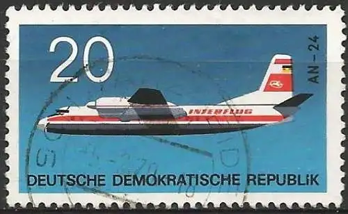 DDR 1969 - Mi 1524 - YT 1217 - Flugzeug Antonov An-24