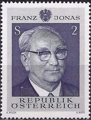 Österreich 1969 - Mi 1315 - YT 1137 - Präsident Franz Jonas - MNH 
